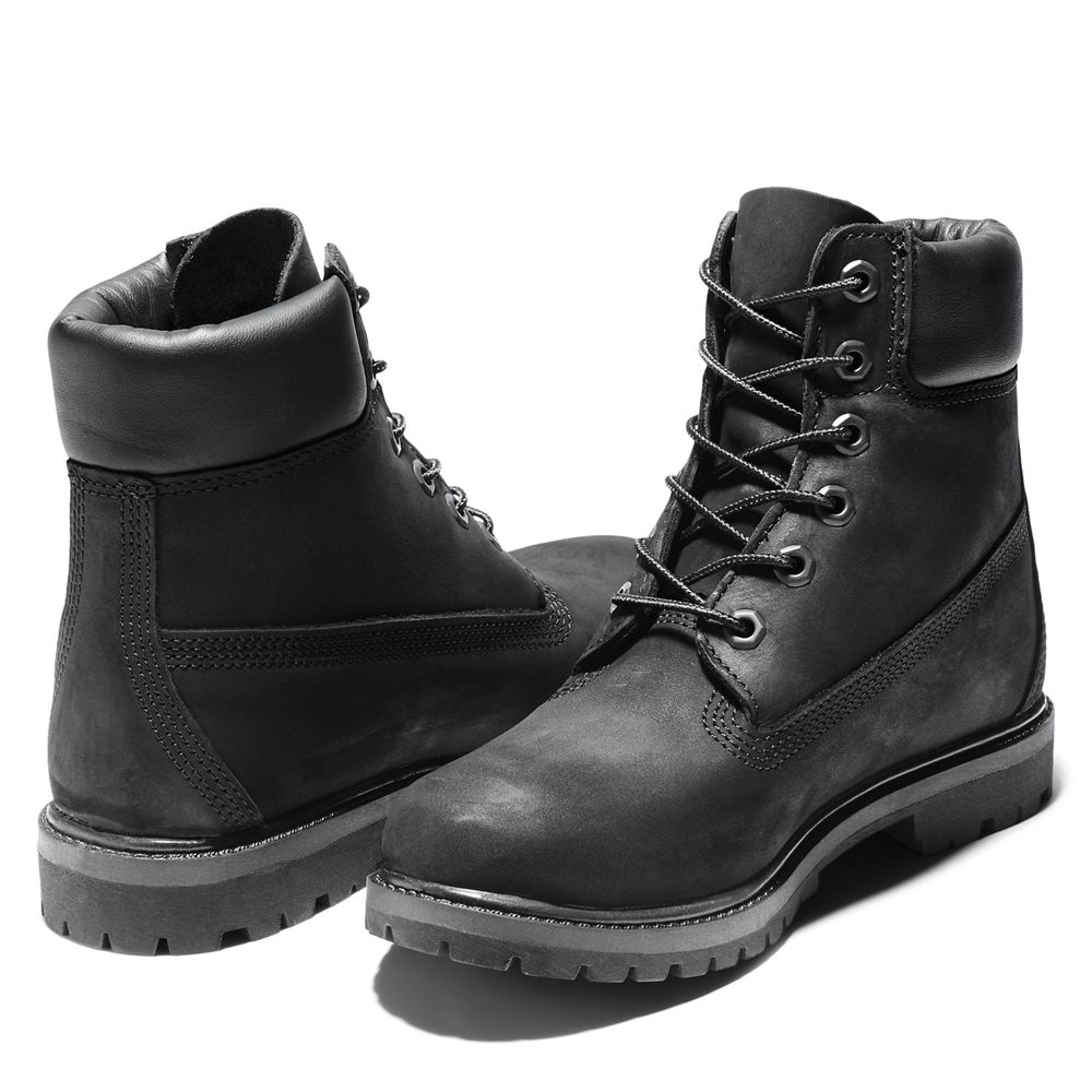 Bocanci 6-Inch Timberland Dama Negrii - Premium Waterproof - Romania - SDVFZY938